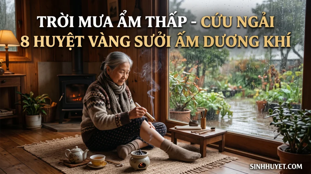 8 Huyệt Vàng Giúp Sưởi Ấm Dương Khí Sau Trời Mưa Ẩm Thấp