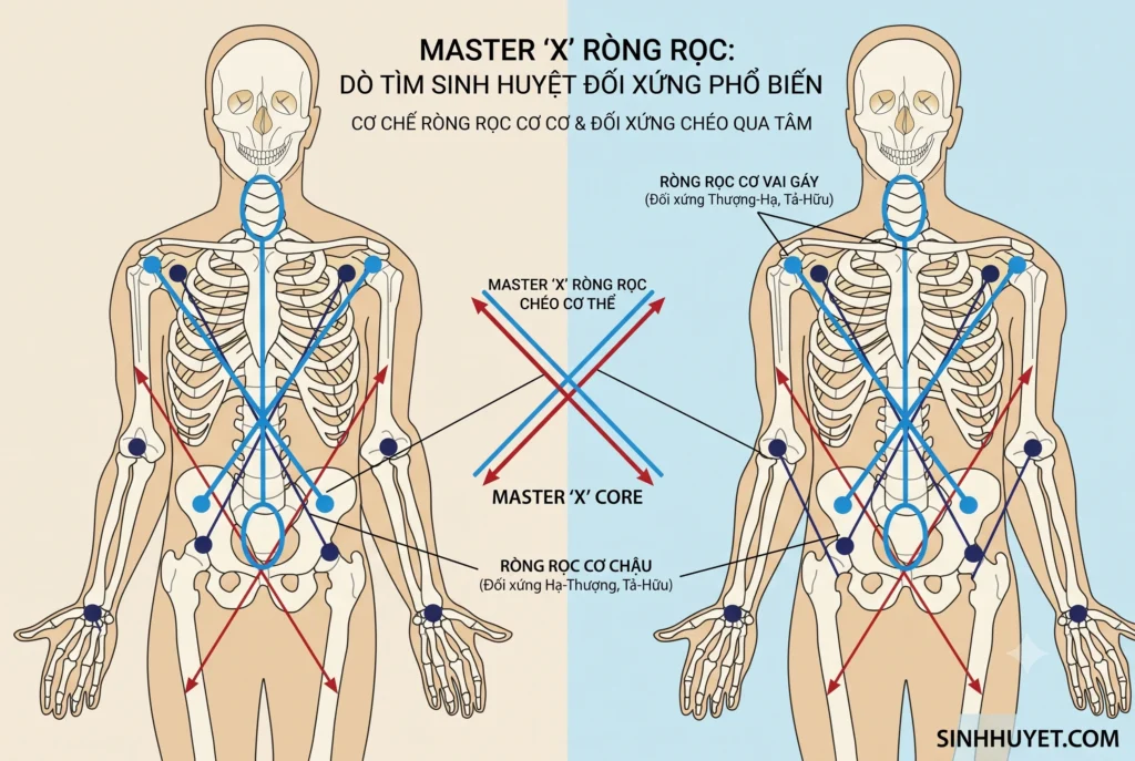 Phương Pháp Cân Bằng Hình Nhân Chữ X: Bí Quyết Dò Tìm Sinh Huyệt, Chữa Đau Mỏi Tận Gốc
